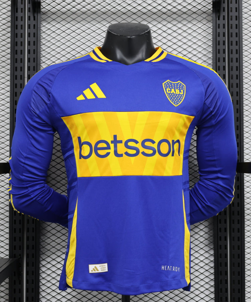 Boca Juniors 2024-2025 Home Kit Long Sleeve