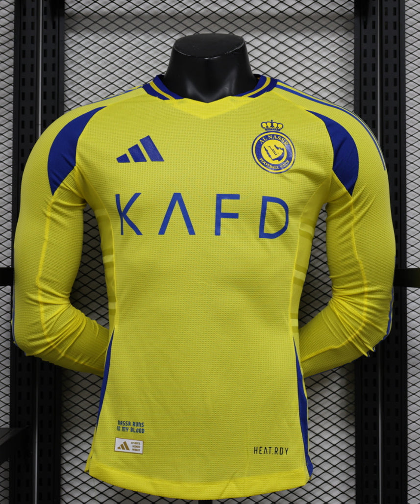 Al Nassr 2024-2025 Home Kit Long Sleeve