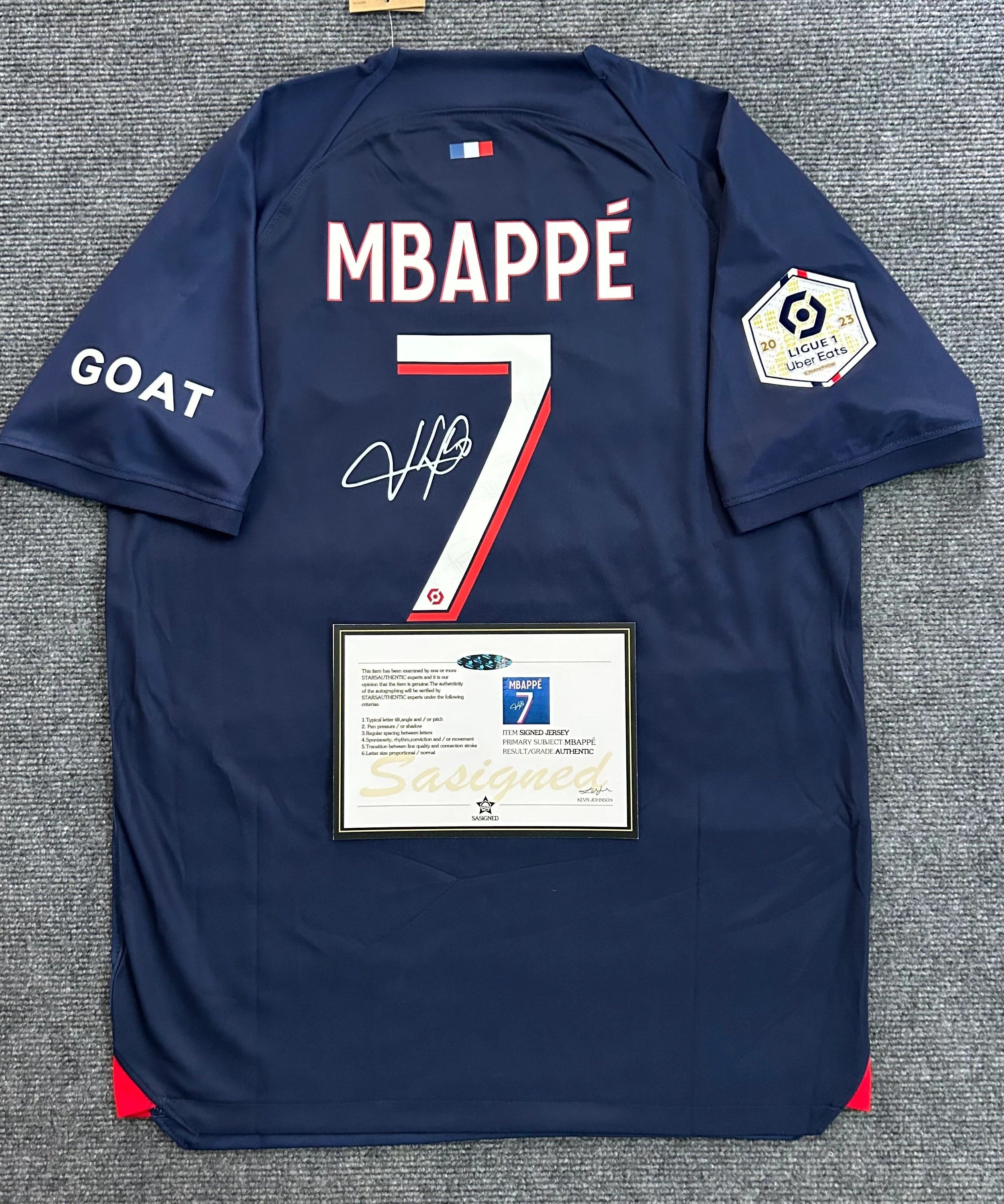 PSG "Mbappe" Signed Shirt