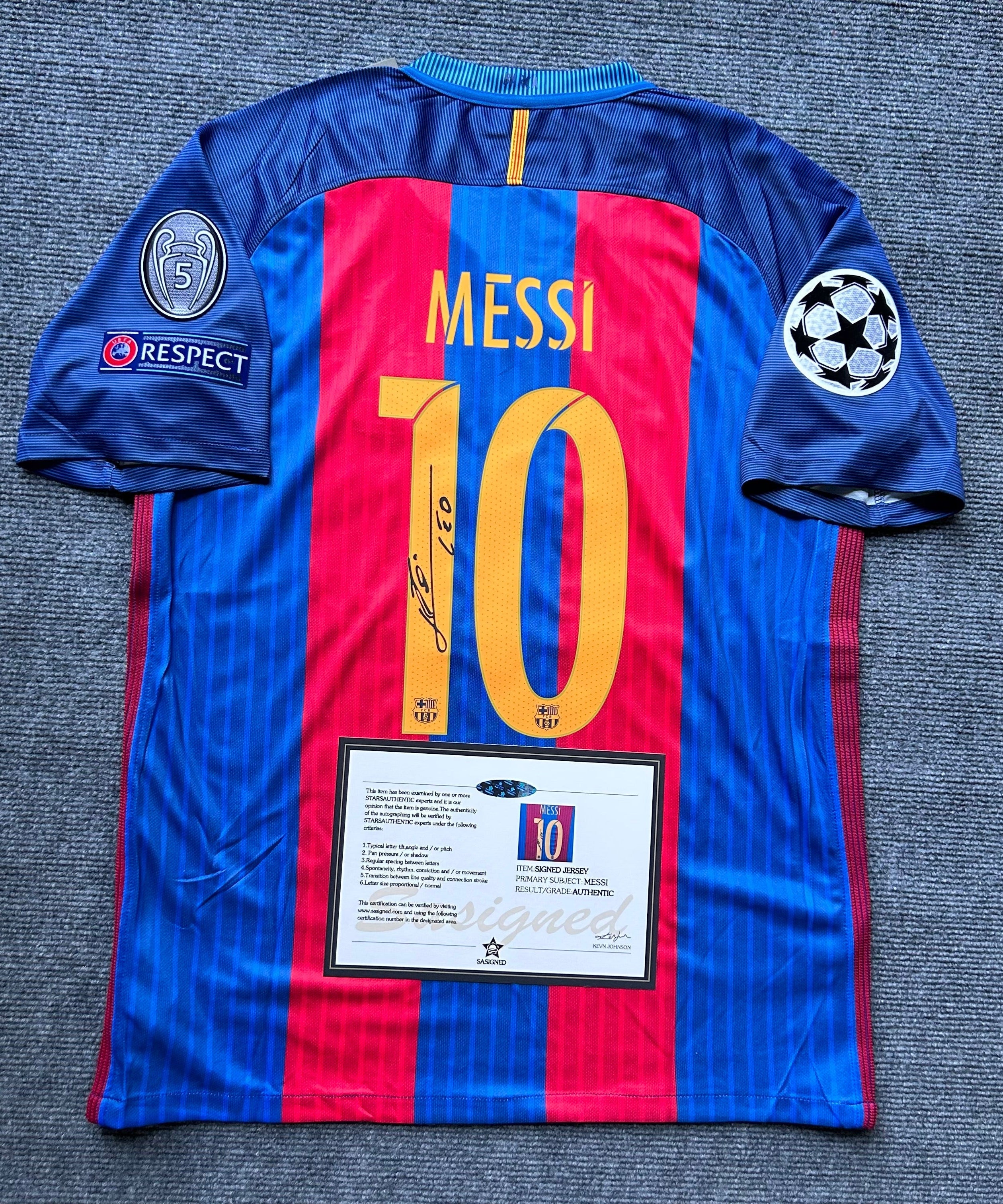 FC Barcelona "Messi" Signed Shirt