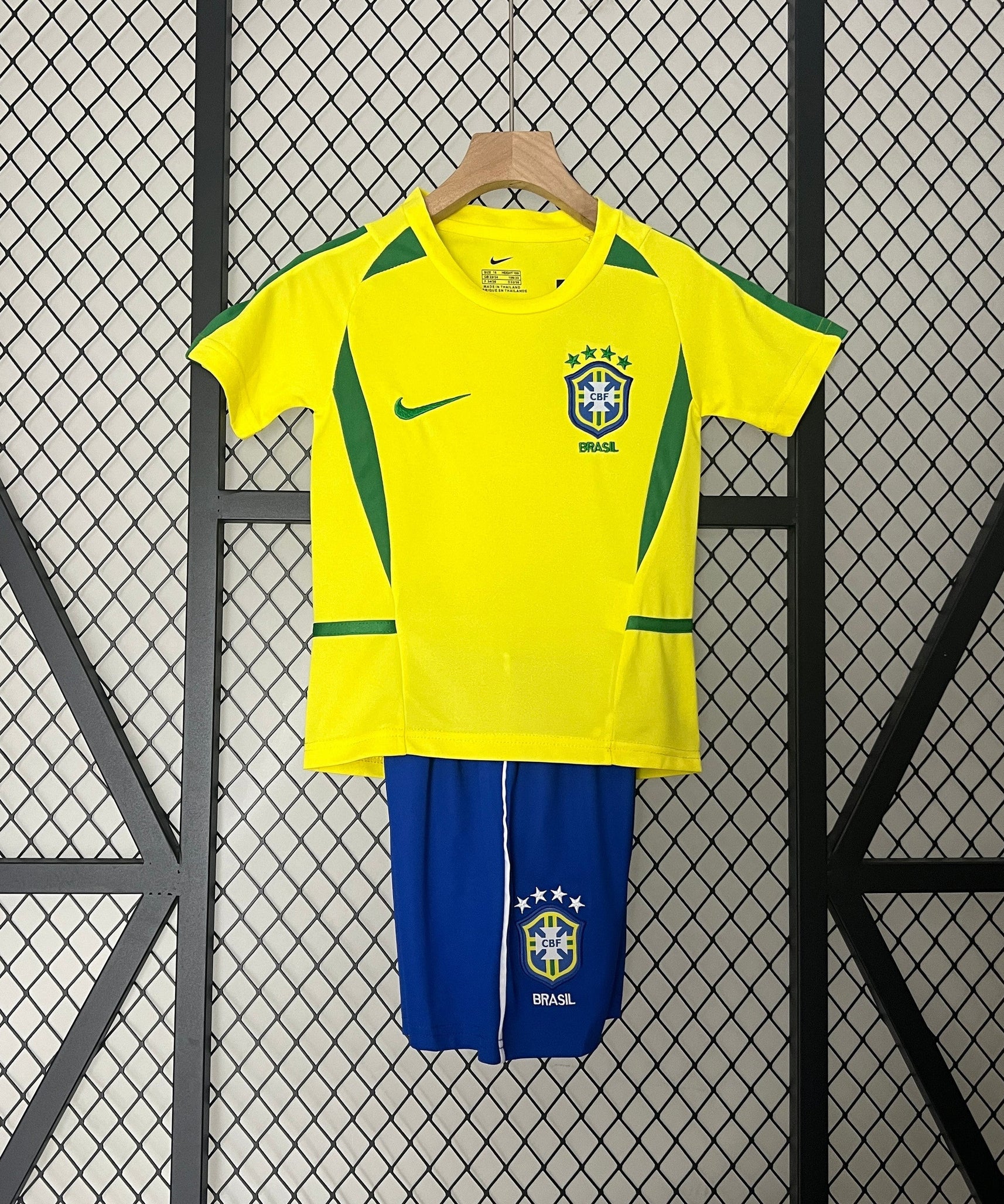 Brazil 2002 Home Jersey Kids
